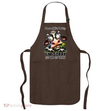 Funny Selective Hearing Sarcastic Cow Apron