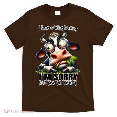 Funny Selective Hearing Sarcastic Cow T-Shirt