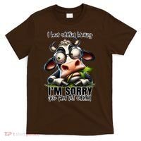 Funny Selective Hearing Sarcastic Cow T-Shirt thumb 0