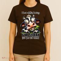 Funny Selective Hearing Sarcastic Cow T-Shirt thumb 4