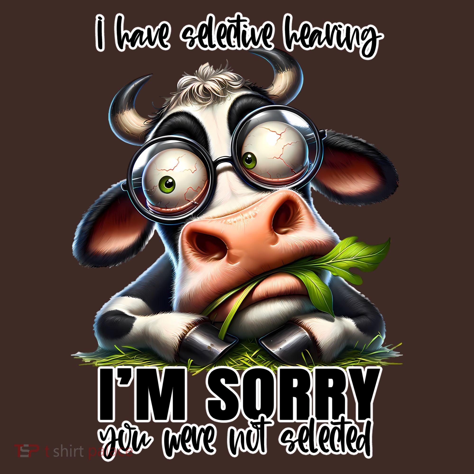 Funny Selective Hearing Sarcastic Cow Beanie