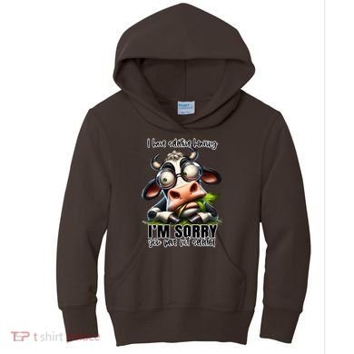Funny Selective Hearing Sarcastic Cow Kids Hoodie