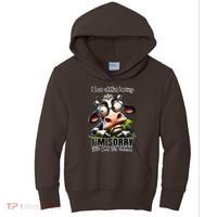 Funny Selective Hearing Sarcastic Cow Kids Hoodie thumb 0