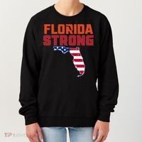 Florida Strong Hurricane Ian Support Florida American Flag Women's Sweatshirt thumb 0