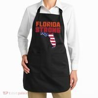 Florida Strong Hurricane Ian Support Florida American Flag Apron thumb 2
