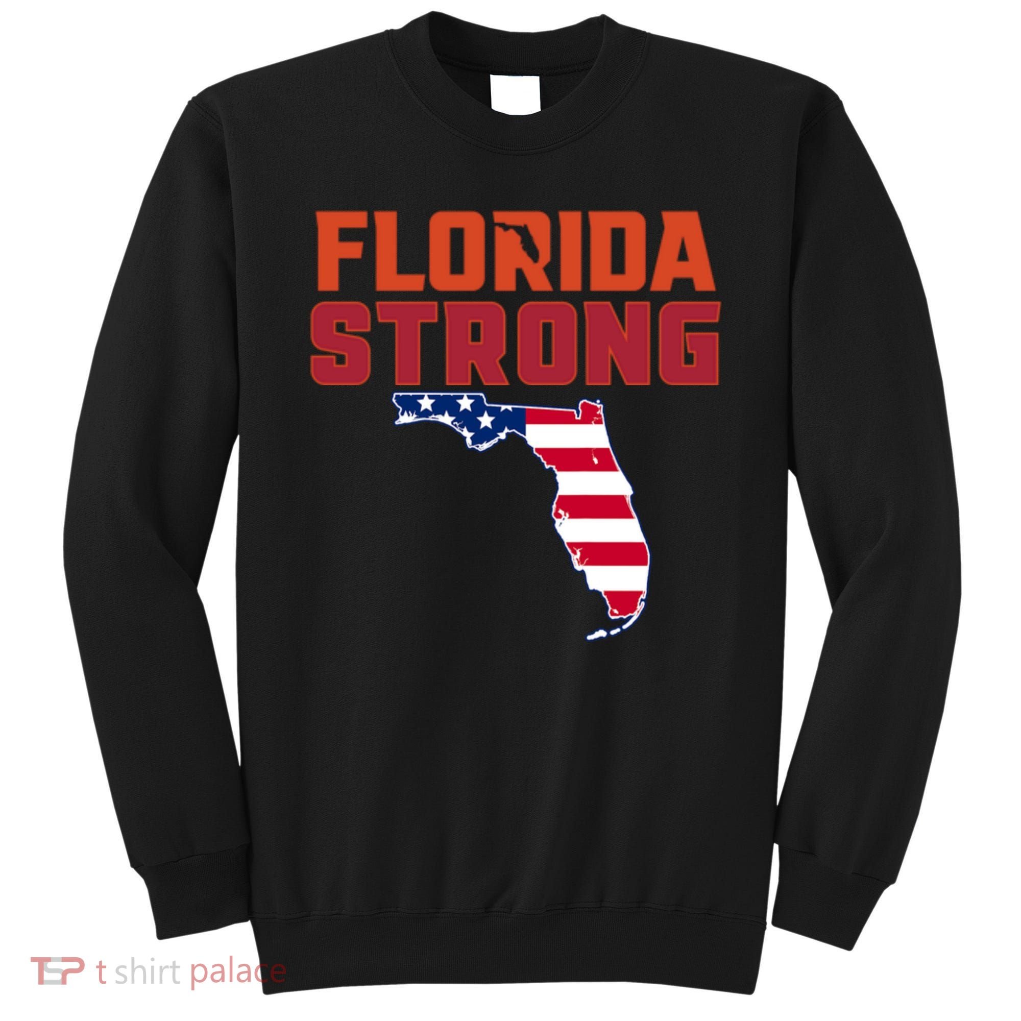 Florida Strong Hurricane Ian Support Florida American Flag Sweatshirt