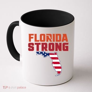 Florida Strong Hurricane Ian Support Florida American Flag Coffee Mug