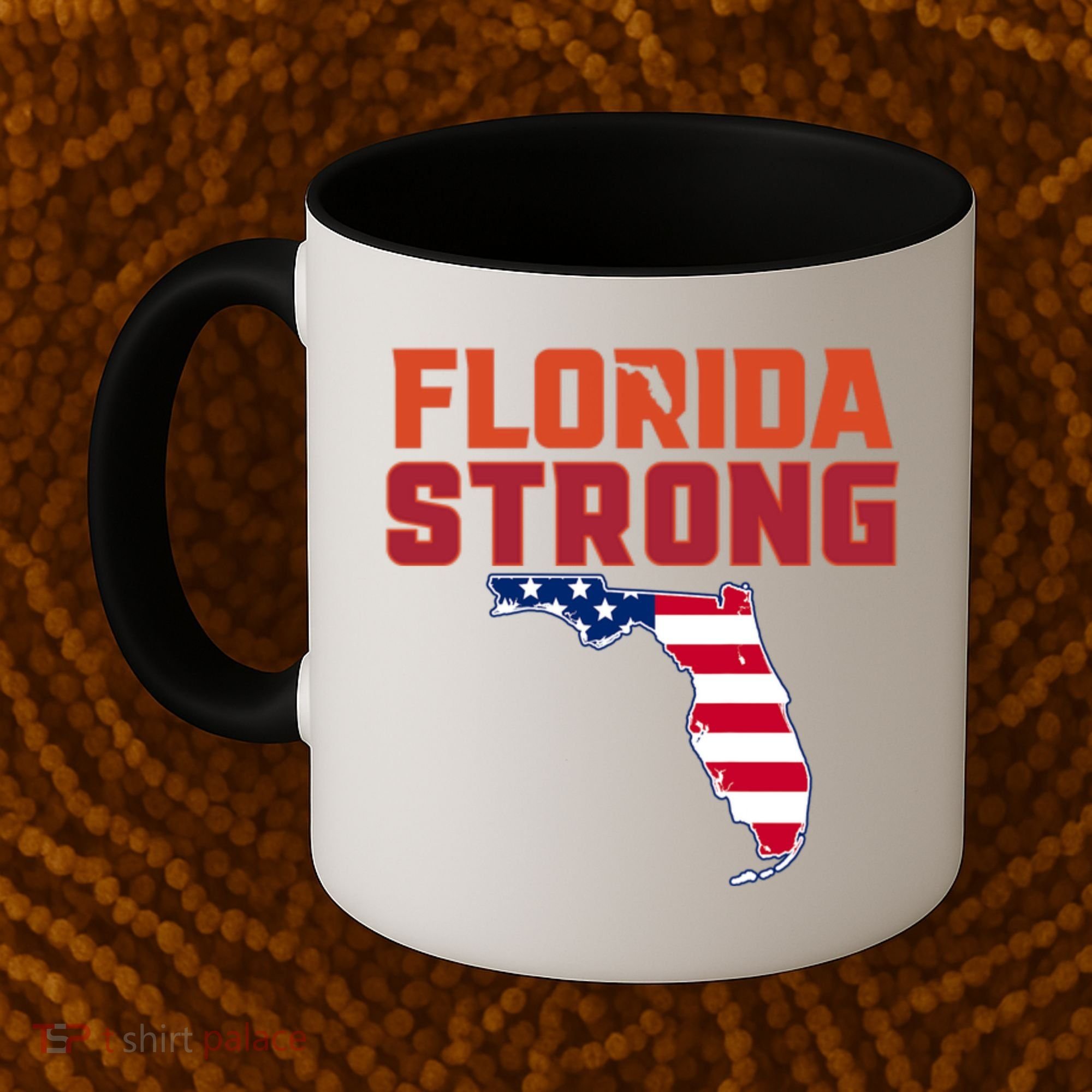 Florida Strong Hurricane Ian Support Florida American Flag Coffee Mug
