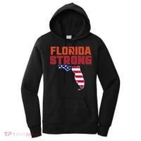 Florida Strong Hurricane Ian Support Florida American Flag Women's Hoodie thumb 0