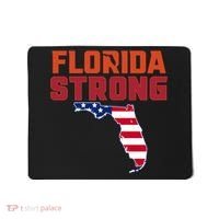 Florida Strong Hurricane Ian Support Florida American Flag Mousepad thumb 0