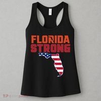 Florida Strong Hurricane Ian Support Florida American Flag Women's Tank Top thumb 3