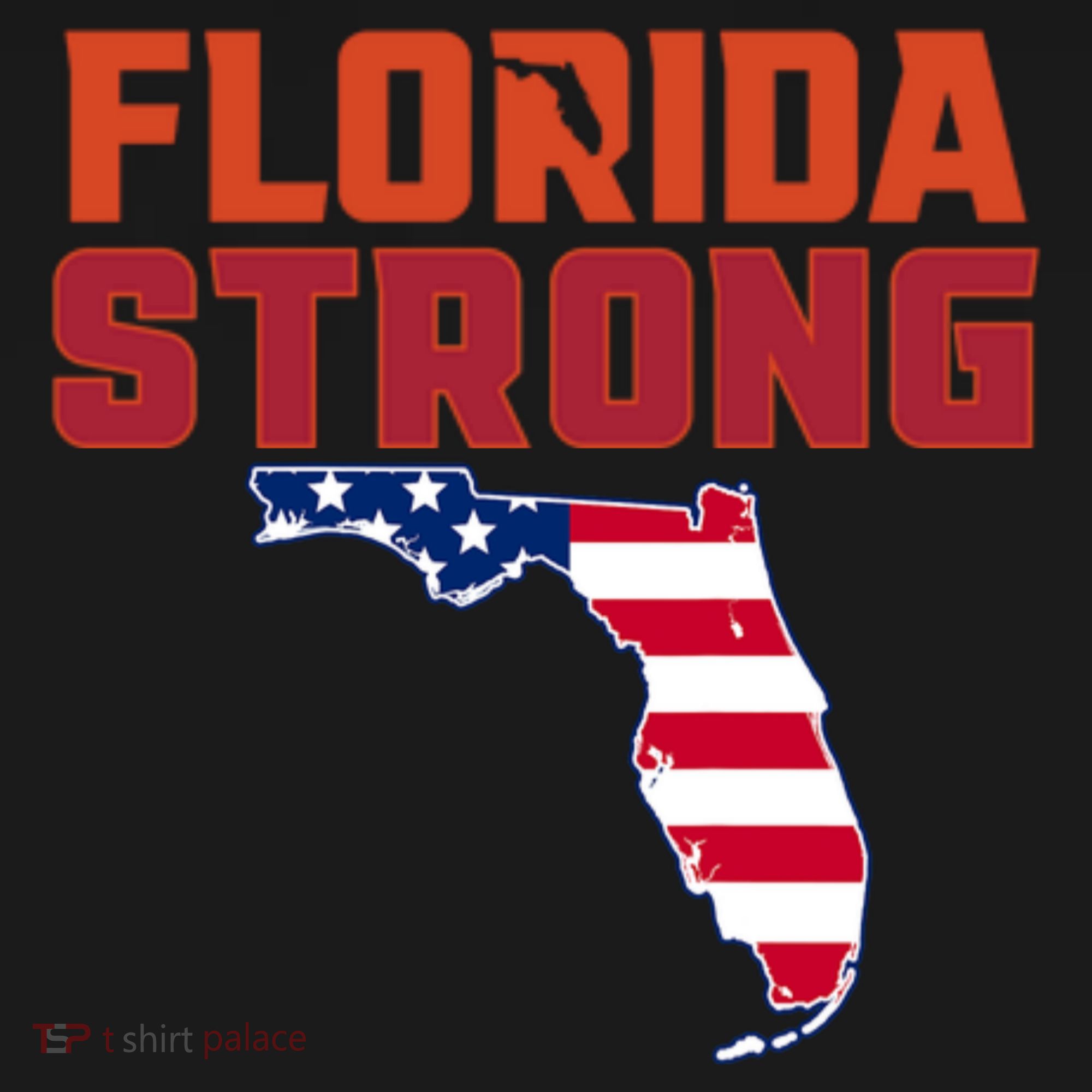 Florida Strong Hurricane Ian Support Florida American Flag Women's Tank Top