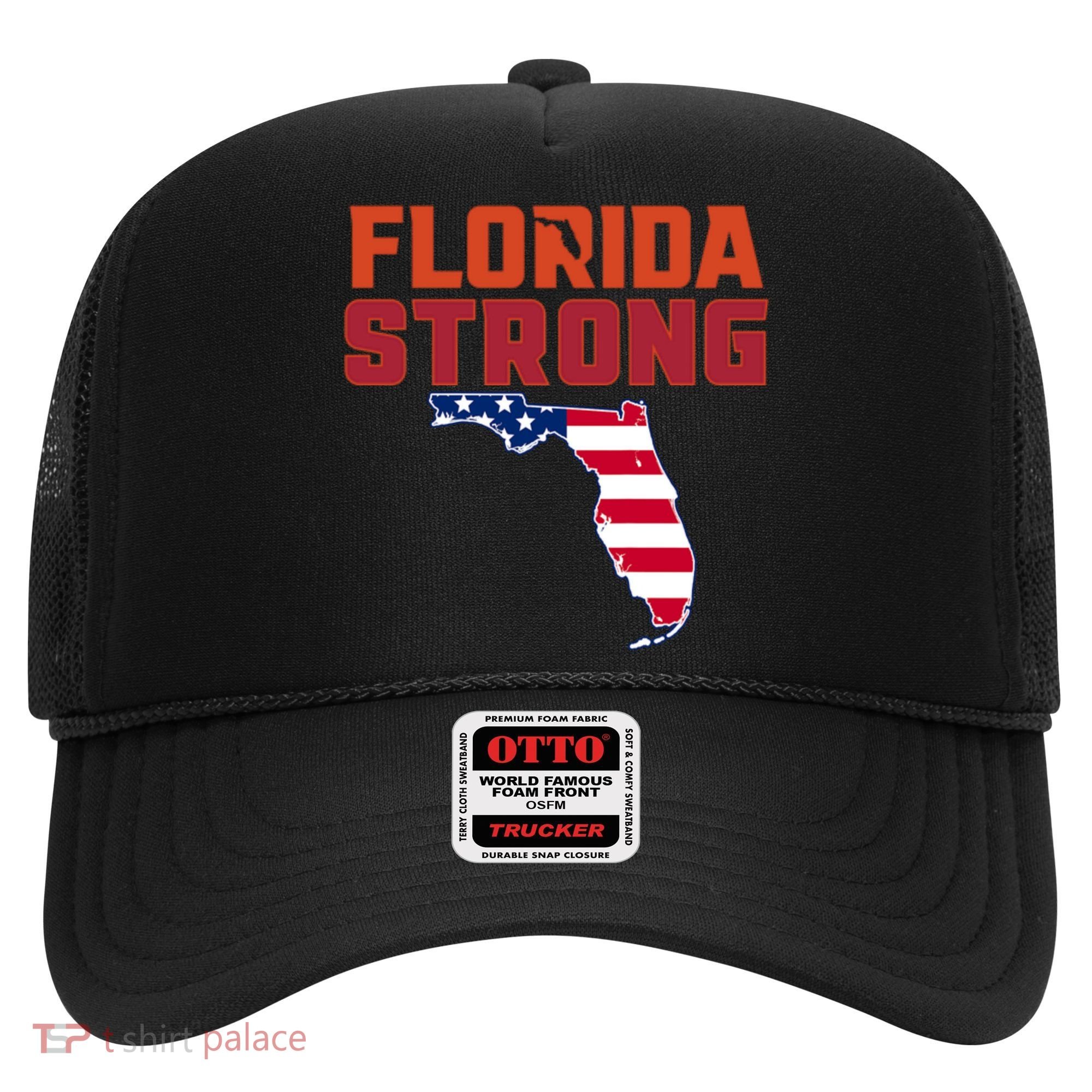 Florida Strong Hurricane Ian Support Florida American Flag Hat