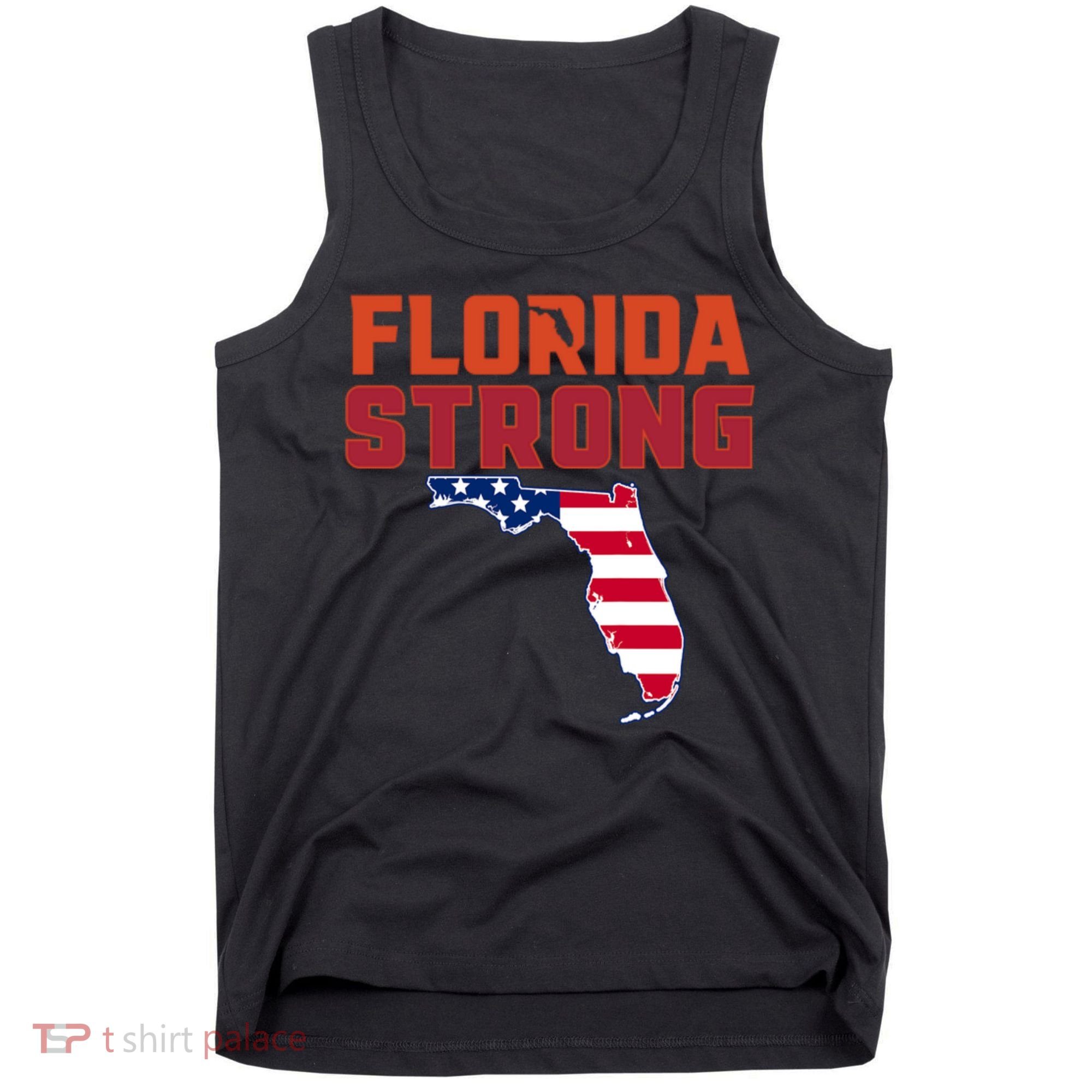 Florida Strong Hurricane Ian Support Florida American Flag Tank Top