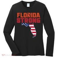 Florida Strong Hurricane Ian Support Florida American Flag Women's Long Sleeve Shirt thumb 0