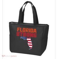 Florida Strong Hurricane Ian Support Florida American Flag Tote Bag thumb 3