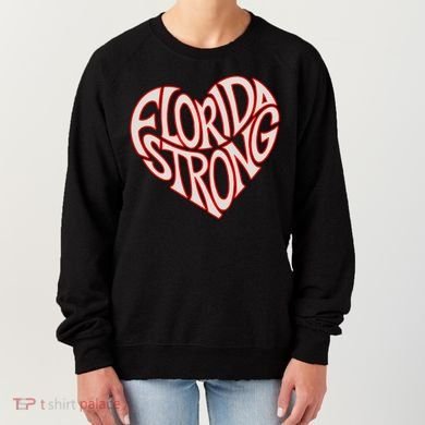 Florida Strong Heart State Pride Typography Women's Sweatshirt