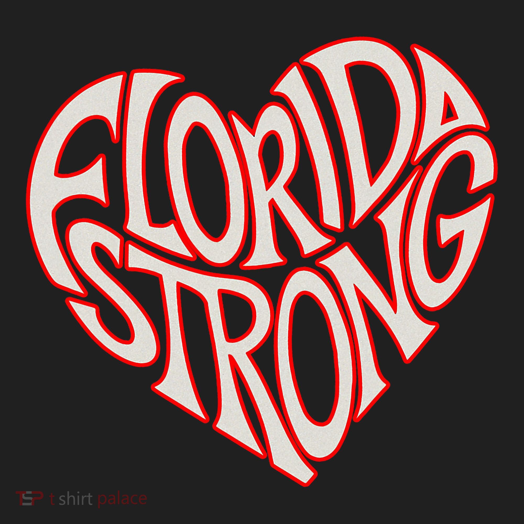 Florida Strong Heart State Pride Typography Women's Sweatshirt