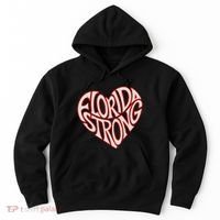 Florida Strong Heart State Pride Typography Hoodie thumb 0