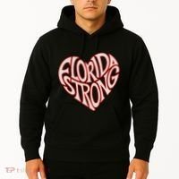 Florida Strong Heart State Pride Typography Hoodie thumb 2