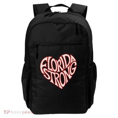 Florida Strong Heart State Pride Typography Backpack