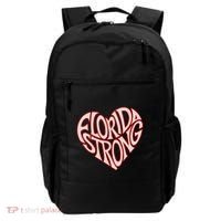 Florida Strong Heart State Pride Typography Backpack thumb 0