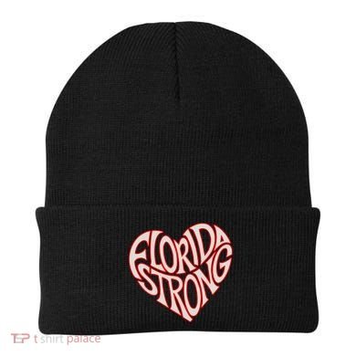 Florida Strong Heart State Pride Typography Beanie