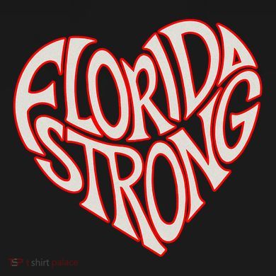 Florida Strong Heart State Pride Typography Tote Bag