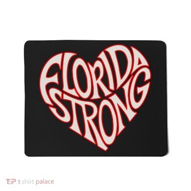 Florida Strong Heart State Pride Typography Mousepad