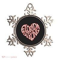 Florida Strong Heart State Pride Typography Ornament thumb 0