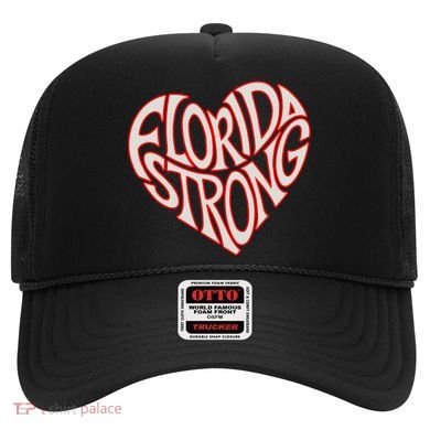 Florida Strong Heart State Pride Typography Hat