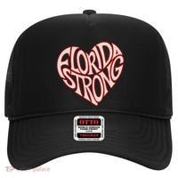 Florida Strong Heart State Pride Typography Hat thumb 0