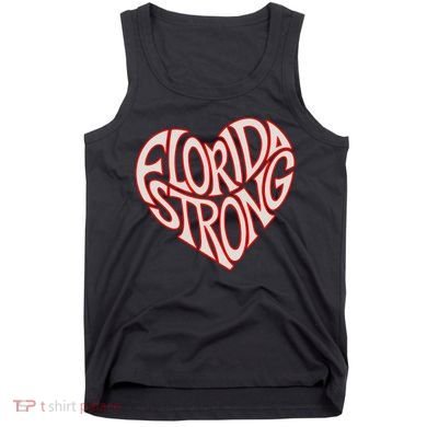 Florida Strong Heart State Pride Typography Tank Top