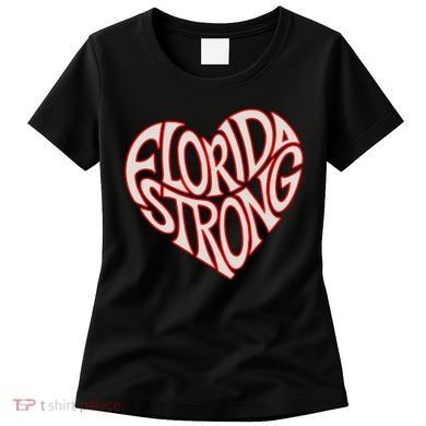 Florida Strong Heart State Pride Typography Women's T-Shirt