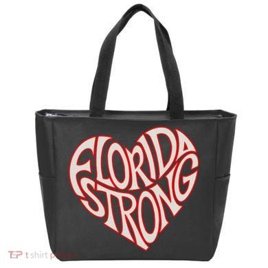 Florida Strong Heart State Pride Typography Bag