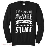 Funny Sarcastic Hoodie Not A Morning Person Hate Waking Up Sweatshirt thumb 0