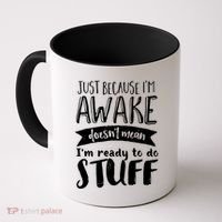 Funny Sarcastic Hoodie Not A Morning Person Hate Waking Up Coffee Mug thumb 0