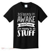 Funny Sarcastic Hoodie Not A Morning Person Hate Waking Up Kids T-Shirt thumb 0