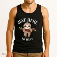 Fun Sloth Here To Hang ForwomanS Gift Tank Top thumb 3