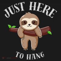 Fun Sloth Here To Hang ForwomanS Gift Tank Top thumb 6