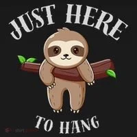 Fun Sloth Here To Hang ForwomanS Gift Tank Top thumb 6
