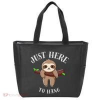 Fun Sloth Here To Hang ForwomanS Gift Tote Bag thumb 0