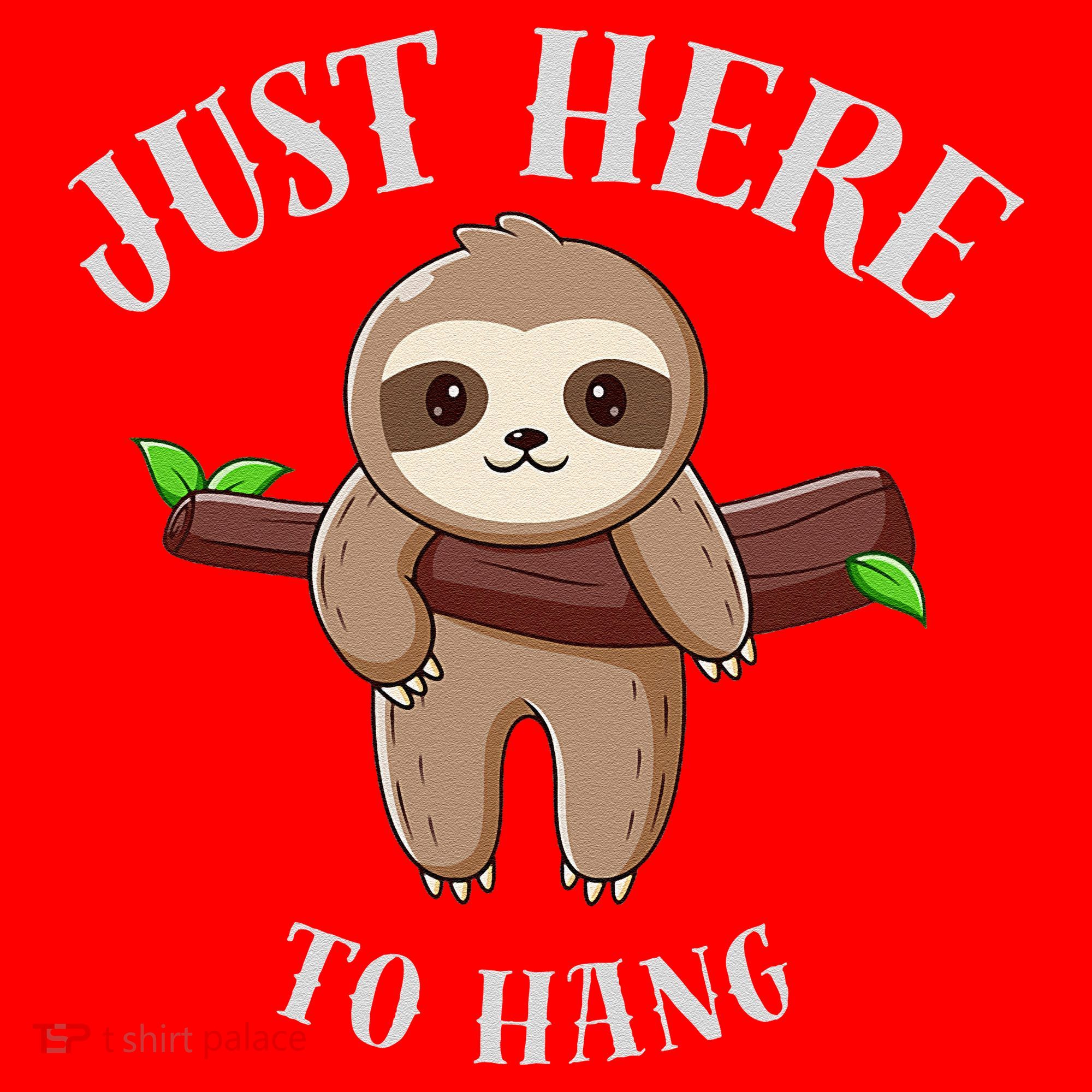 Fun Sloth Here To Hang ForwomanS Gift Santa Hat