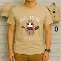 Fun Sloth Here To Hang ForwomanS Gift T-Shirt thumb 6