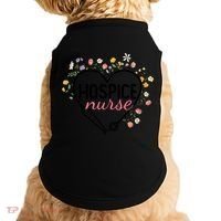 Floral Stethoscope Heart Nursing Hospice Nurse Funny Gift Doggie Tank thumb 0