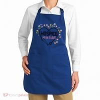 Floral Stethoscope Heart Nursing Hospice Nurse Funny Gift Apron thumb 2