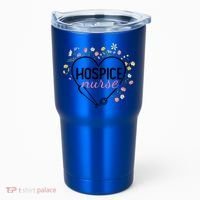 Floral Stethoscope Heart Nursing Hospice Nurse Funny Gift Tumbler thumb 0
