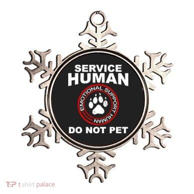 Funny Service Human Gift Funny Dog Owner Emotional Support Human Ornament