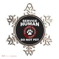 Funny Service Human Gift Funny Dog Owner Emotional Support Human Ornament thumb 0