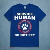 Funny Service Human Gift Funny Dog Owner Emotional Support Human T-Shirt thumb 5
